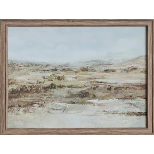 24" x 18" Abstract Landscape Framed Wall Décor by Ashland®